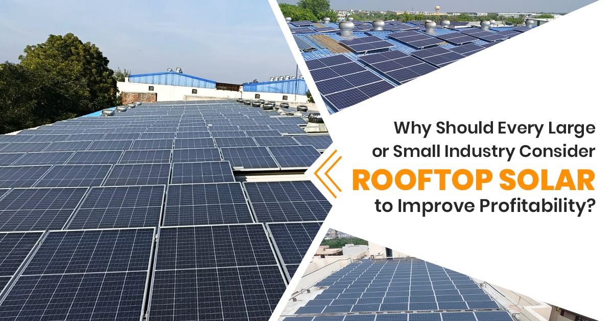 Why Should Every Large or Small Industry Consider Rooftop Solar to Improve Profitability?